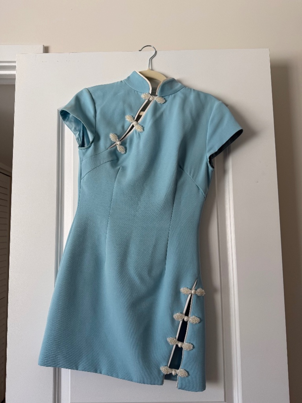Sau Lee Mini Blue Dress